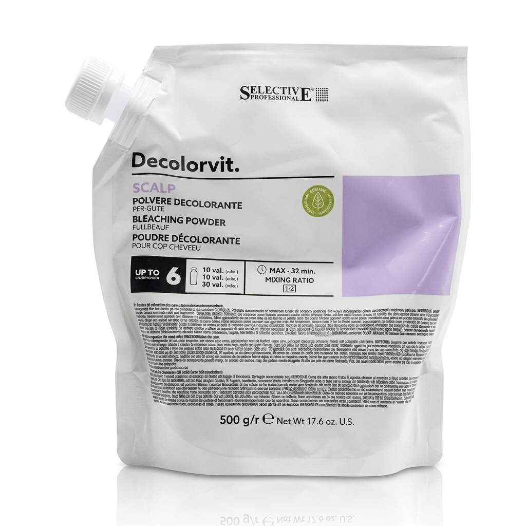 پودر دکلره بنفش سلکتیو (Selective) مدل Decolorvit Scalp وزن 500 گرمی
