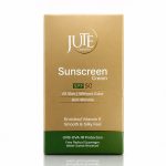 کرم ضدآفتاب SPF50 بی‌رنگ و ضدچروک ژوت (JUTE) مخصوص انواع پوست حجم 40 میلی لیتری