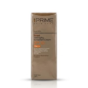 کرم ضدآفتاب SPF50 رنگی و ضدپیری پرایم (PRIME) سری Matex حجم ۴۰ میلی‌لیتر