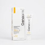 کرم ضدآفتاب SPF50 بی‌رنگ ژنوبایوتیک (Genobiotic) مدل سانوجن پوست‌ چرب و مختلط حجم ۵۰ میلی‌لیتر