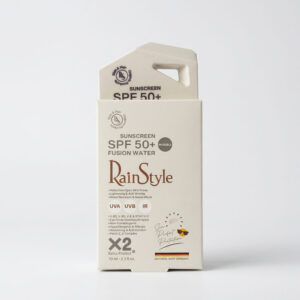 کرم ضدآفتاب SPF50 بی‌رنگ فیوژن واتر رین استایل (RainStyle) انواع پوست حجم ۷۰ میلی‌لیتر