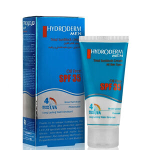 کرم ضدآفتاب SPF35 آقایان هیدرودرم (HYDRODERM MEN) فاقد چربی انواع پوست وزن 50 گرمی